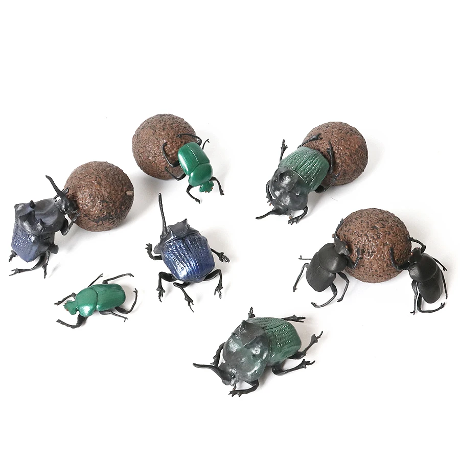 

Realistic Plastic Dung Beetle Models Figure Wild Insect Animals Science Education Collection Kid Toys Fairy Garden Decoration