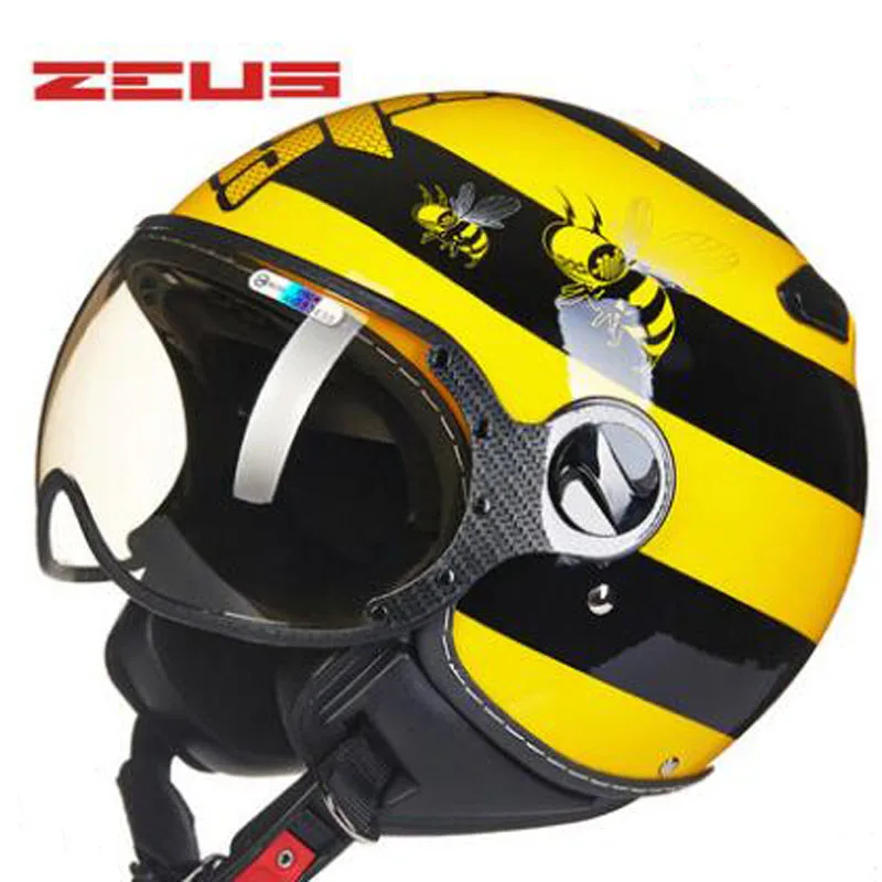 ZEUS 3/4 Open Face Retro Motorcycle Helmet Motocross Motorbike Fashion Personality Cycling Out Protection Anti-collision Gear
ZEUS 3/4 Open Face Retro Motorcycle Helmet Motocross Motorbike Fashion Personality Cycling Out Protection Anti-collision Gear