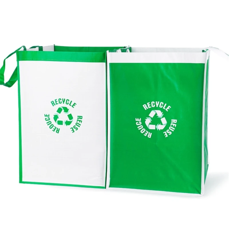 

Space saving Recycle Waste Bag Trash Sorting Bins Perfect for Home Durable Trash