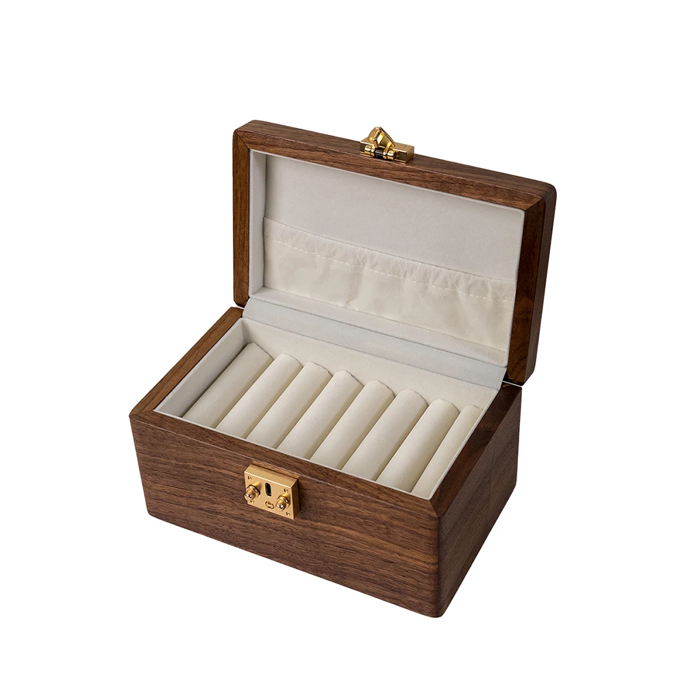 High-end Jewelry Storage Box , Anti Oxidation Black Walnut Solid Wooden 7 Grids Bracelet Storage Organizer,Retro Chinese style
High-end Jewelry Storage Box , Anti Oxidation Black Walnut Solid Wooden 7 Grids Bracelet Storage Organizer,Retro Chinese style