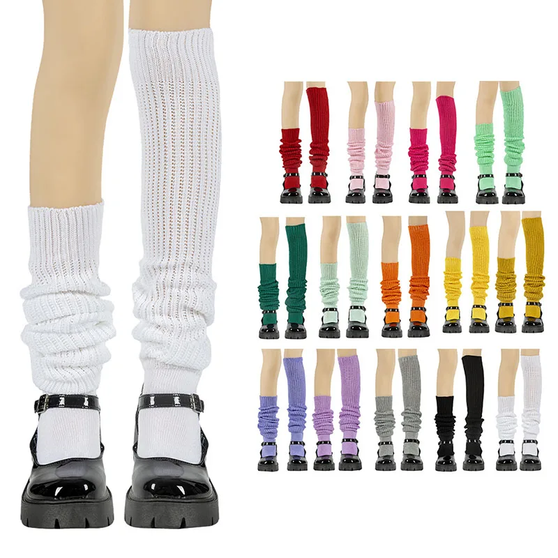 

Women Slouch Socks Loose Socks Boots Stockings Japanese High School Girl JK Uniform Costume Accessories Leg Warmer Cosplay Socks