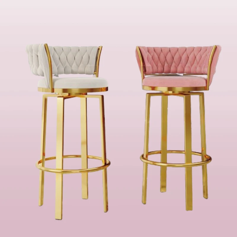 Metal Chairs Bar Banks Nordic Swivel Chair Salon Kitchen Stool Designer Comfortable Stools Luxury Barbershop High Cafeteria
Metal Chairs Bar Banks Nordic Swivel Chair Salon Kitchen Stool Designer Comfortable Stools Luxury Barbershop High Cafeteria