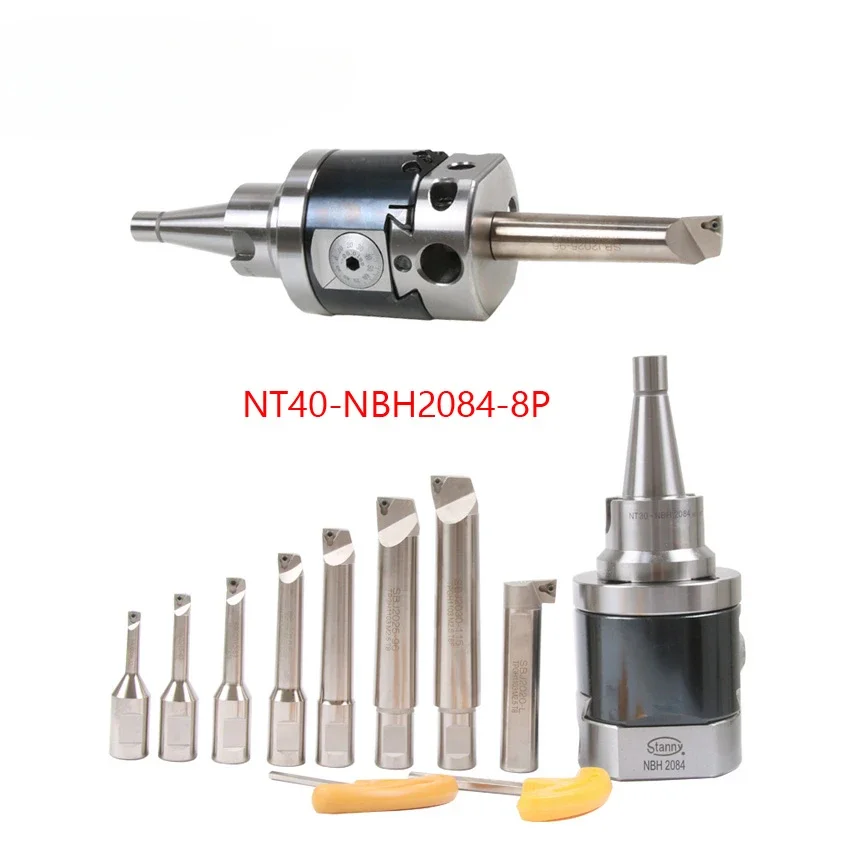 NEW high precision M16 NT40-NBH2084 CNC 0.01 run nout Micro tool with NT shank NBH2084 system boring heads with 8pcs boring bar
NEW high precision M16 NT40-NBH2084 CNC 0.01 run nout Micro tool with NT shank NBH2084 system boring heads with 8pcs boring bar
