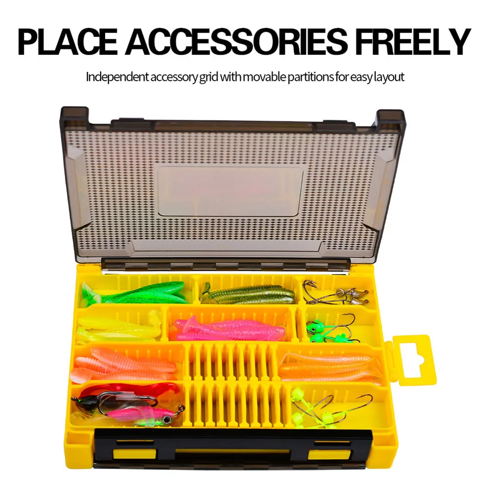 20.3x14.5x4.5cm Fishing Tackle Box Double-Layer Fishing Lure Boxes Portable Fishing Lure Tackle Boxes Storage Case
20.3x14.5x4.5cm Fishing Tackle Box Double-Layer Fishing Lure Boxes Portable Fishing Lure Tackle Boxes Storage Case