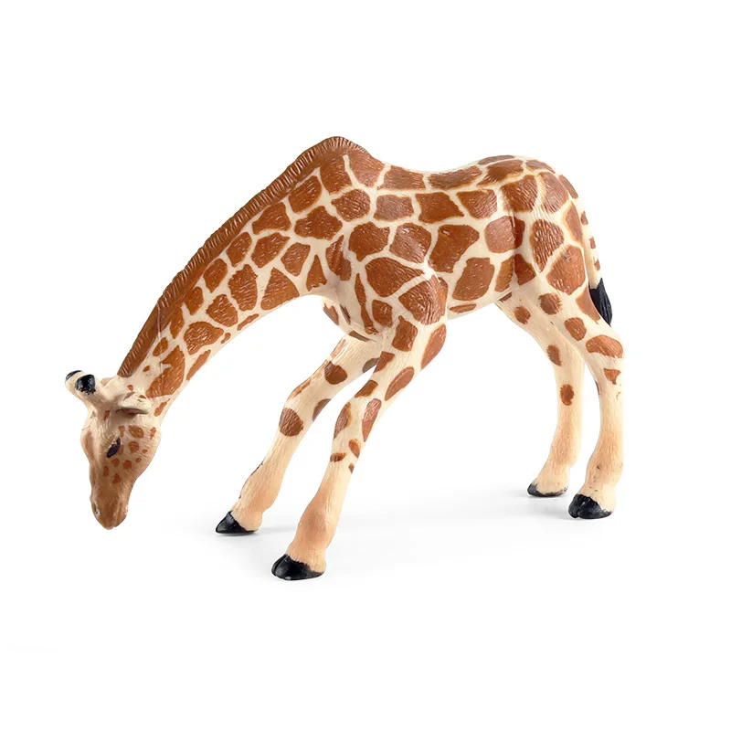 

children's science and education cognitive simulation animal model giraffe solid static plastic decorative toys