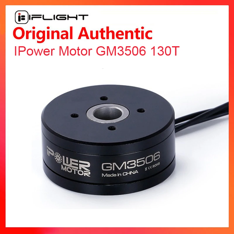 IFlight IPower Motor GM3506 130T With AS5048A Encoder 3506 Hollow shaft Brushless Gimbal Motor for SLR Camera Stabilization
IFlight IPower Motor GM3506 130T With AS5048A Encoder 3506 Hollow shaft Brushless Gimbal Motor for SLR Camera Stabilization