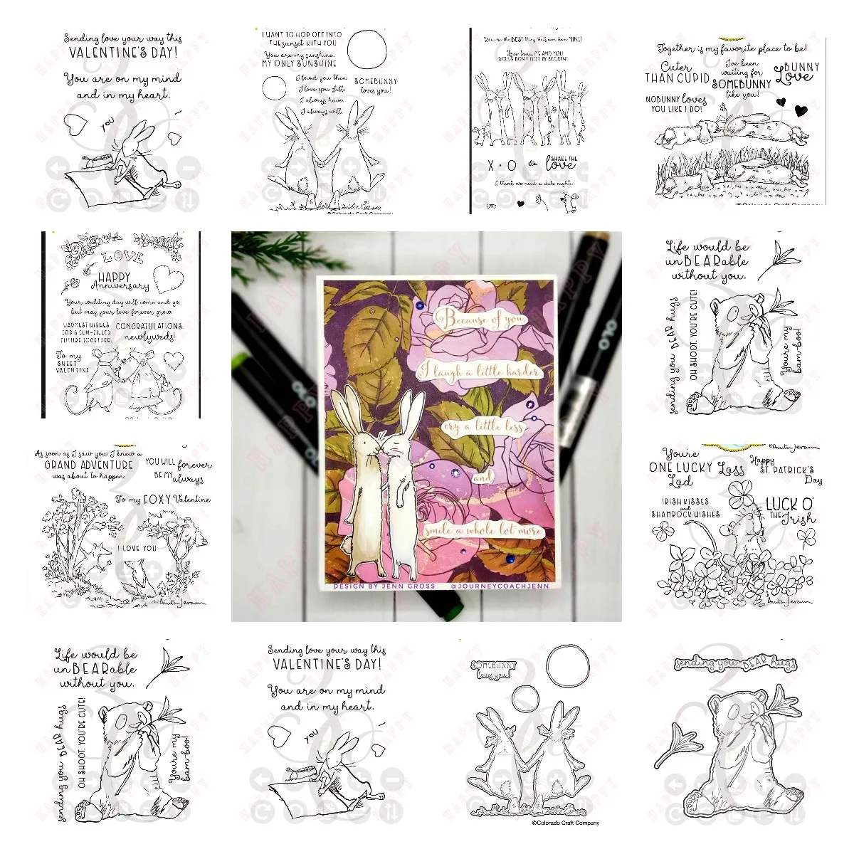 Newlywed Mice 2024New Metal Cutting Dies And Stamps Scrapbook DIY Decoration Craft Embossing Mouse Shamrocks Cute rabbit Easter
Newlywed Mice 2024New Metal Cutting Dies And Stamps Scrapbook DIY Decoration Craft Embossing Mouse Shamrocks Cute rabbit Easter