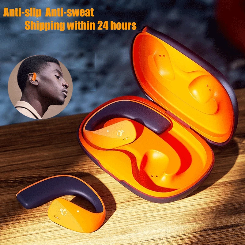 Bone Conduction TWS 5.3 Earphones Bluetooth Wireless Sports Ear Hook HiFi Stereo Earbuds Noise Reduction Waterproof Headphones
Bone Conduction TWS 5.3 Earphones Bluetooth Wireless Sports Ear Hook HiFi Stereo Earbuds Noise Reduction Waterproof Headphones