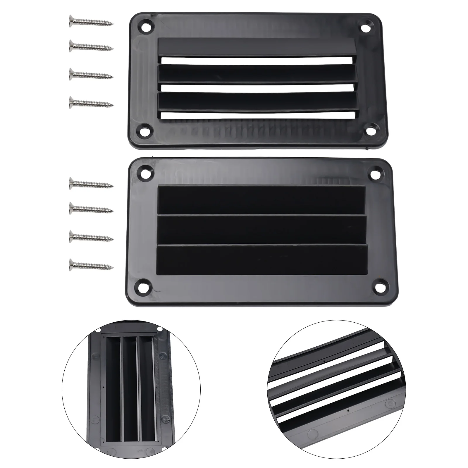 

2pcs RV Air Vent Cover Exhaust Outlet Louver Ceiling Vent Bathroom Office Ventilation Outlet Grille Heating Cooling Systems