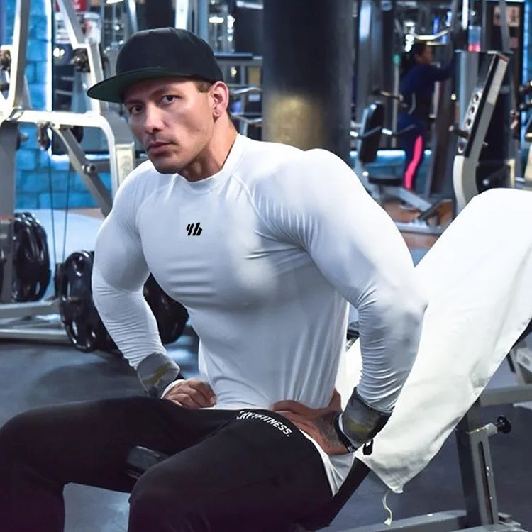 New men's long-sleeved quick-drying running training muscle fitness brother high-necked sports T-shirt top elastic tight-fitting
New men's long-sleeved quick-drying running training muscle fitness brother high-necked sports T-shirt top elastic tight-fitting