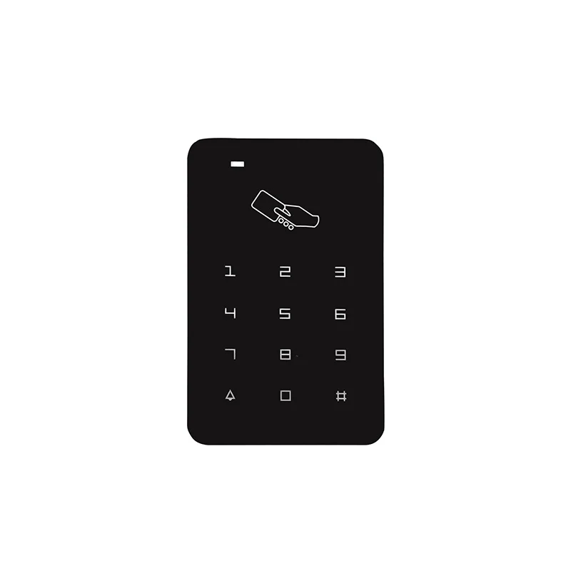 

Outdoor ABS Plastic NFC 13.56Mhz Wiegand RFID Standalone Touch Keypad Card Reader Single Door Access Control System