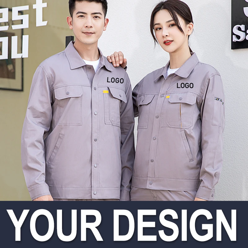 Custom Embroidered Printed Logo Spring Autumn Winter Long Sleeve Workwear Suits Jacket And Pants Women's Men's Work Clothes
Custom Embroidered Printed Logo Spring Autumn Winter Long Sleeve Workwear Suits Jacket And Pants Women's Men's Work Clothes