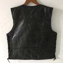 2021 Men's Leather Stitching Fashion V-neck Vest Sheepskin Single-Breasted Vest
2021 Men's Leather Stitching Fashion V-neck Vest Sheepskin Single-Breasted Vest