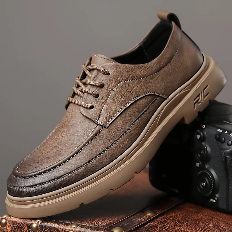 Spring Autumn Soft Leather Platform Shoes for Men Fashion Casual New Designer British Style Outdoor Shoes Male
Spring Autumn Soft Leather Platform Shoes for Men Fashion Casual New Designer British Style Outdoor Shoes Male