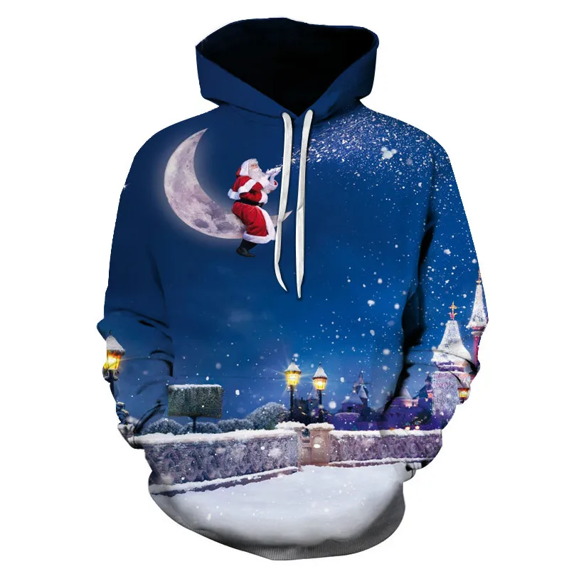 

2021 New 3D Snowman Hoodie, Fun Sweatshirt, Punk Hip-hop Hoodie Oversized Sweatshirt