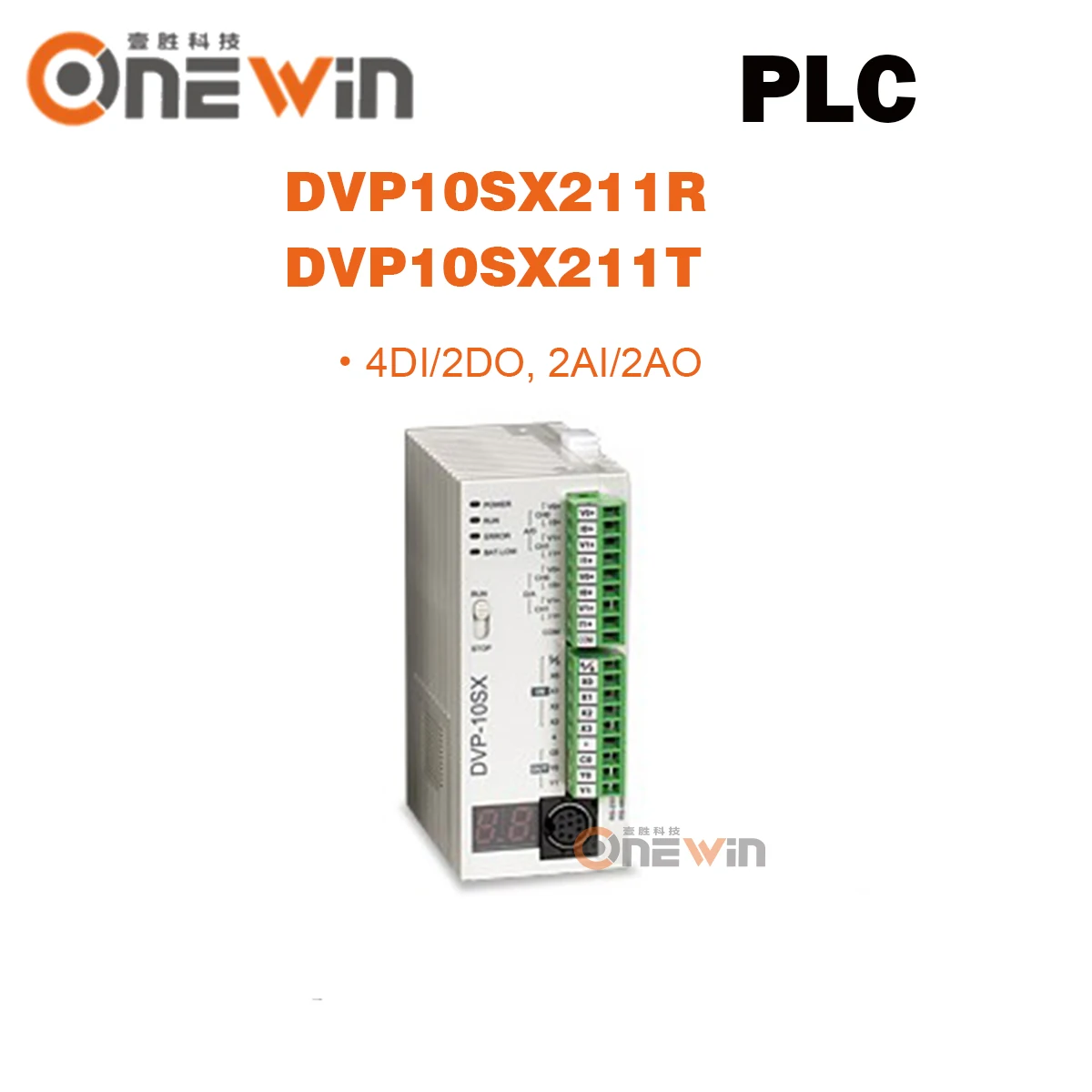 Аналоговый программируемый логический контроллер DVP10SX11R DVP10SX11T 24V 4DI 2AI 2DO 2AO Delta PLC
Аналоговый программируемый логический контроллер DVP10SX11R DVP10SX11T 24V 4DI 2AI 2DO 2AO Delta PLC