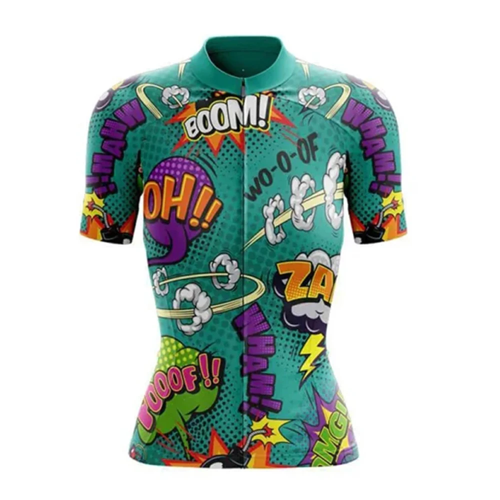 Funny Comic Women Cycling Jersey Short Sleeve Bike Shirt Bicycle Wear Mountain Road Clothes Cycle Racing MTB Clothing
Funny Comic Women Cycling Jersey Short Sleeve Bike Shirt Bicycle Wear Mountain Road Clothes Cycle Racing MTB Clothing