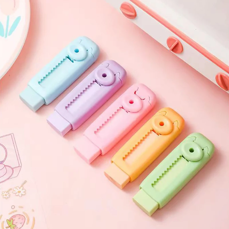 Kawaii Colored Push Pull Erasers Portable Rubber Erasers for Kids Pencil Writing Drawing Correction Tool School Stationery Prize
Kawaii Colored Push Pull Erasers Portable Rubber Erasers for Kids Pencil Writing Drawing Correction Tool School Stationery Prize