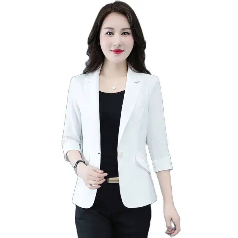 2023 New Spring Summer Women Suit Coat Fashion Korean Three Quarter Sleeve Blazer Women Jackets Casual Slim Ladies Short Blazers
2023 New Spring Summer Women Suit Coat Fashion Korean Three Quarter Sleeve Blazer Women Jackets Casual Slim Ladies Short Blazers