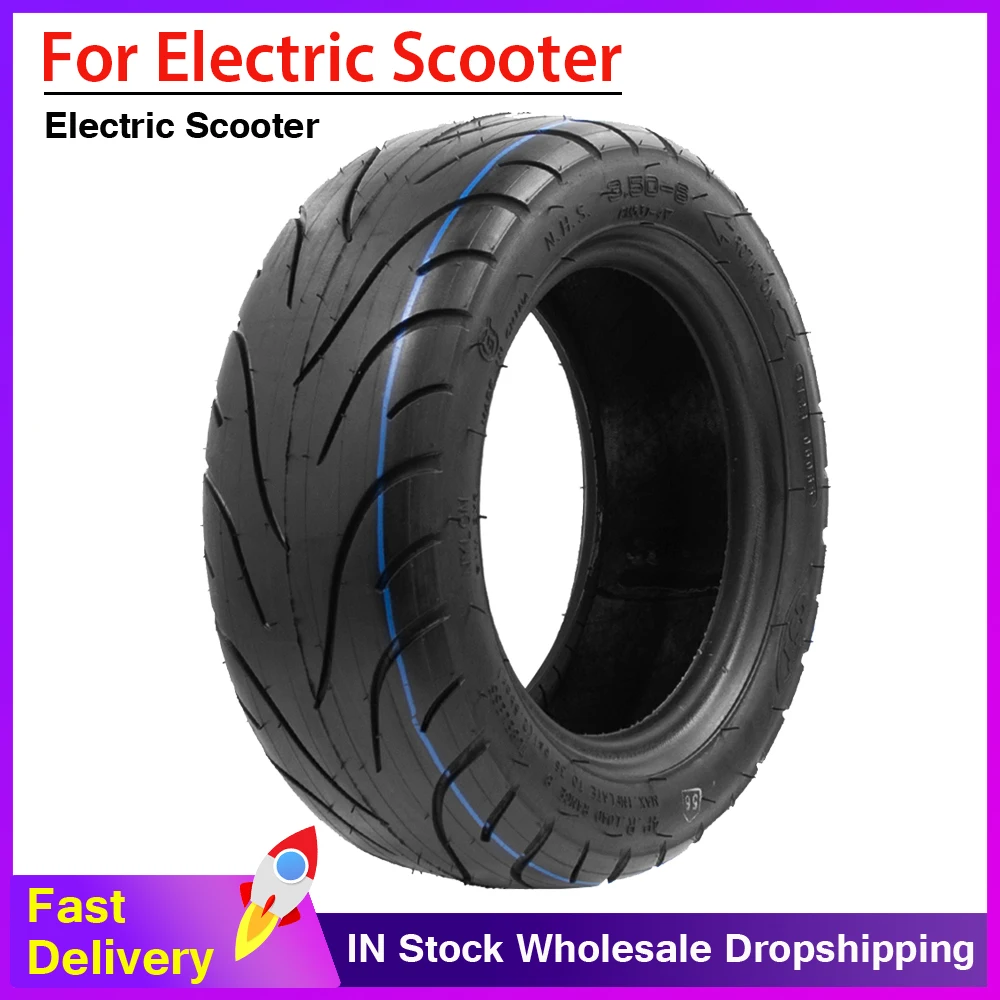 

10 Inch Vacuum Tyre CST 3.50-6 Tubeless Tire for Electric Scooter Balancing Car 10X3.50-6 Widened Wear-Resistant Anti-Skid Tyres