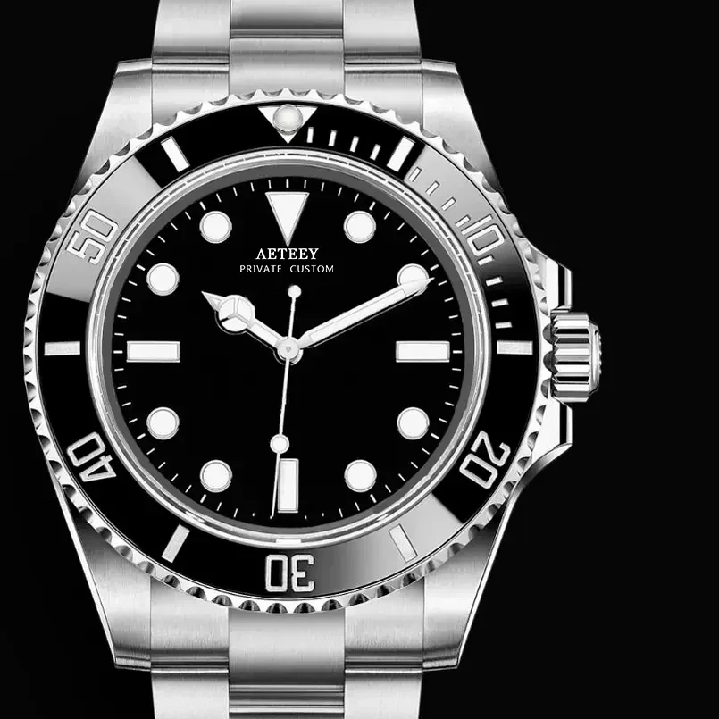 Mens Automatic Mechanical Watch Sapphrie Glass Stainless Steel eta2813 Movement Glide Lock Black Ceramic Bezel
Mens Automatic Mechanical Watch Sapphrie Glass Stainless Steel eta2813 Movement Glide Lock Black Ceramic Bezel