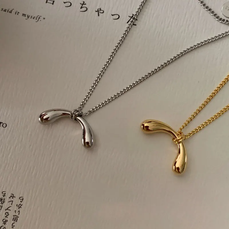 Pure 925 Sterling Silver Arched Pendant Necklace Women Jewelry S925 Designer T Show Runway Gown Rare INS Japan Korean Trendy
Pure 925 Sterling Silver Arched Pendant Necklace Women Jewelry S925 Designer T Show Runway Gown Rare INS Japan Korean Trendy