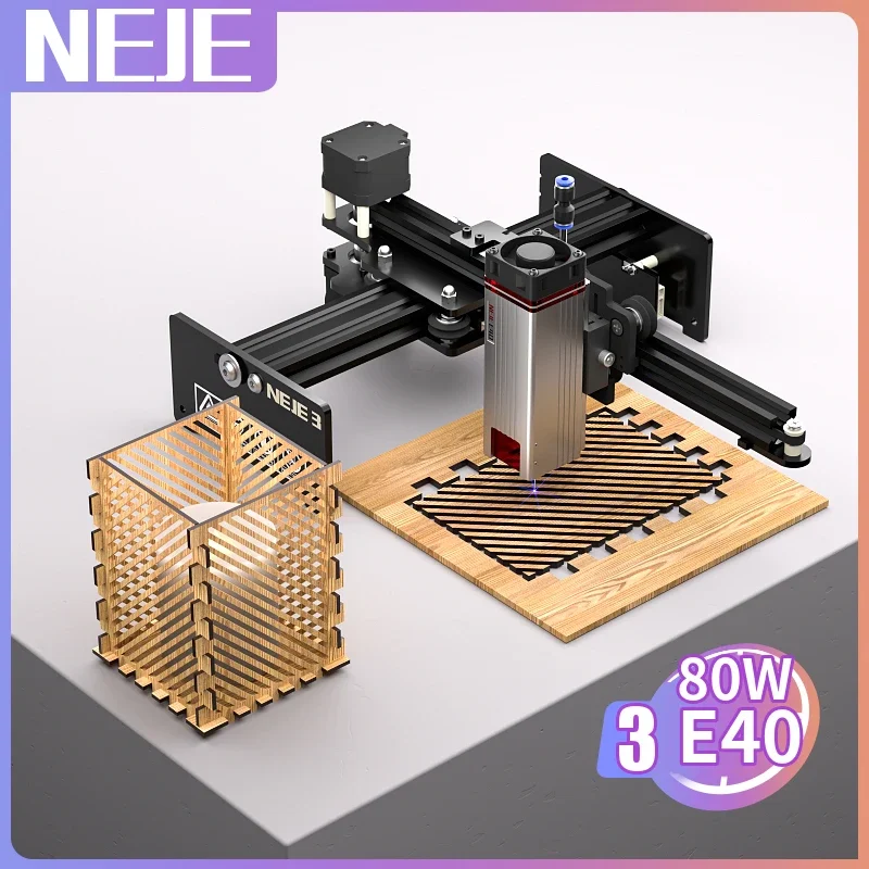 NEJE 3 E40 Laser Engraving Machine With Wifi Offline Control 80W Metal Laser Engraver CNC Wood Acrylic Cuttter
NEJE 3 E40 Laser Engraving Machine With Wifi Offline Control 80W Metal Laser Engraver CNC Wood Acrylic Cuttter