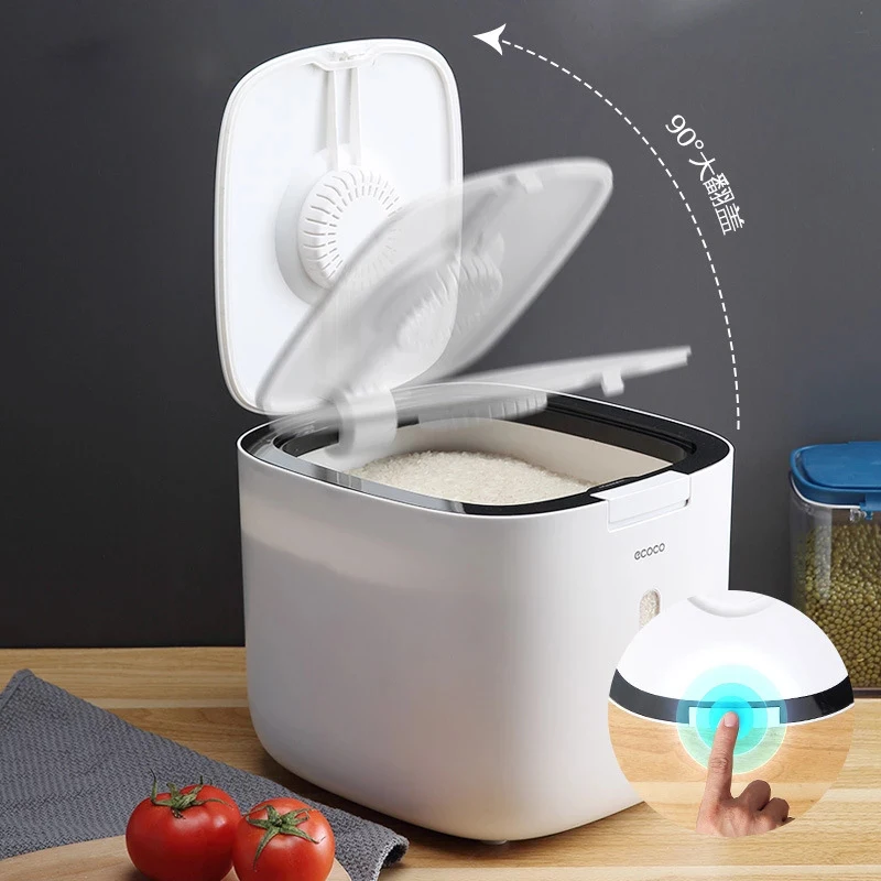 Kitchen Container 5/10KG Bucket Nano Insect-Proof Moisture-Proof Rice Box Grain Sealed Jar Home Storage Pet Dog Food Store Box
Kitchen Container 5/10KG Bucket Nano Insect-Proof Moisture-Proof Rice Box Grain Sealed Jar Home Storage Pet Dog Food Store Box