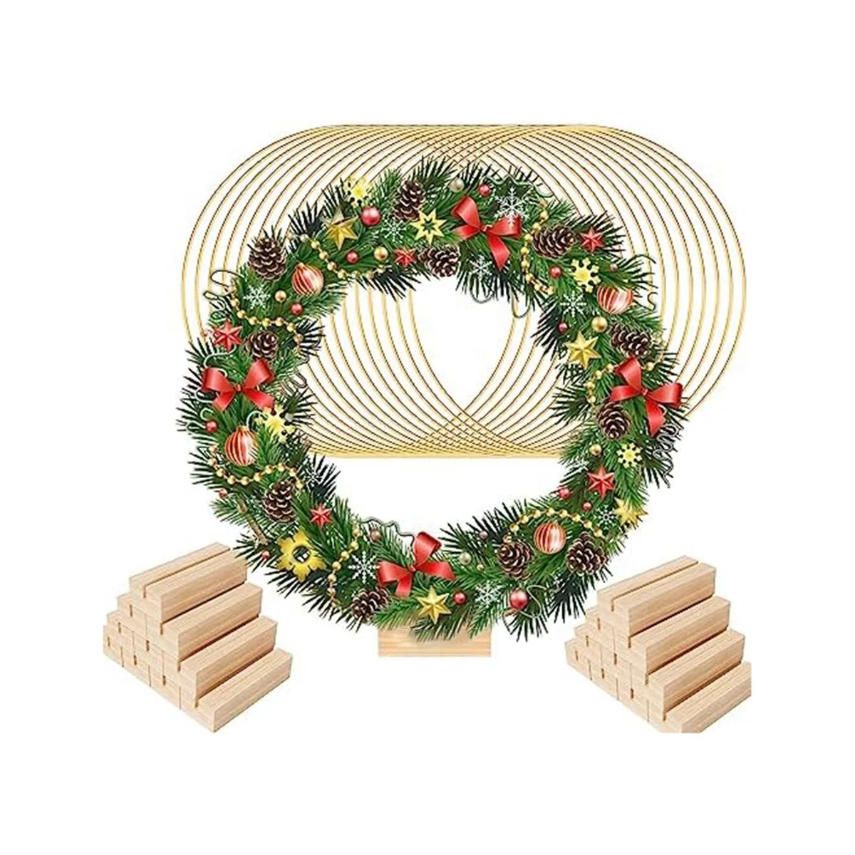 20Pieces 12 Inch Metal Floral Hoop Centerpieces with Holders, Rings for Table,Wedding Christmas Wall Hanging Craft
20Pieces 12 Inch Metal Floral Hoop Centerpieces with Holders, Rings for Table,Wedding Christmas Wall Hanging Craft