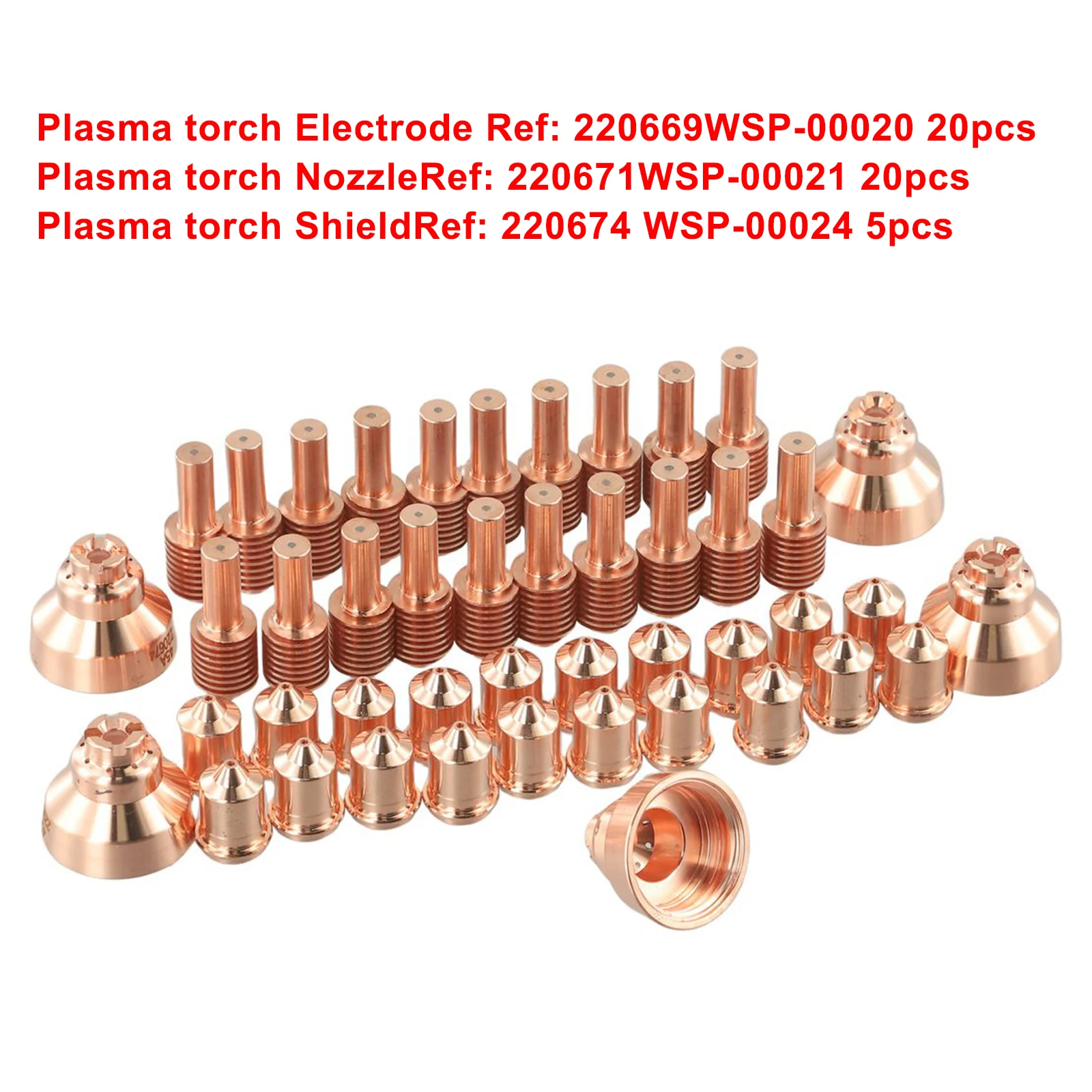 Nozzle Tips Welding Welding Equipment Replacement Accessories Kit Plasma 220669 220671 220674 45*/set 45pcs Electrode
Nozzle Tips Welding Welding Equipment Replacement Accessories Kit Plasma 220669 220671 220674 45*/set 45pcs Electrode