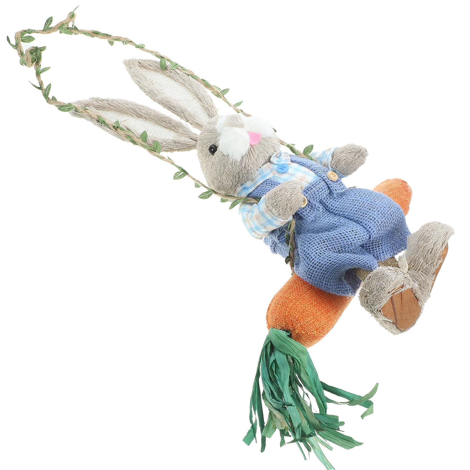 

Качели в виде кролика, садовая статуя, кавайная Искусственная елка, подвесная скульптура в виде животного, пасхальные Свадебные вечеринки, креативные домашние украшения