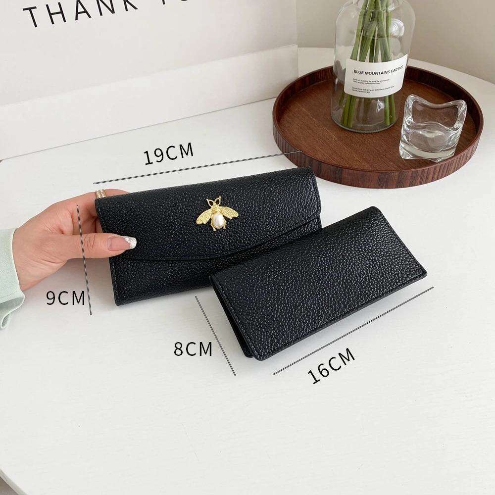 

Designer Wallet Luxury Designer Women's Coin Purse Multiple Card Slots PU Leather Credit Card Case Long 2-Piece Card Holder