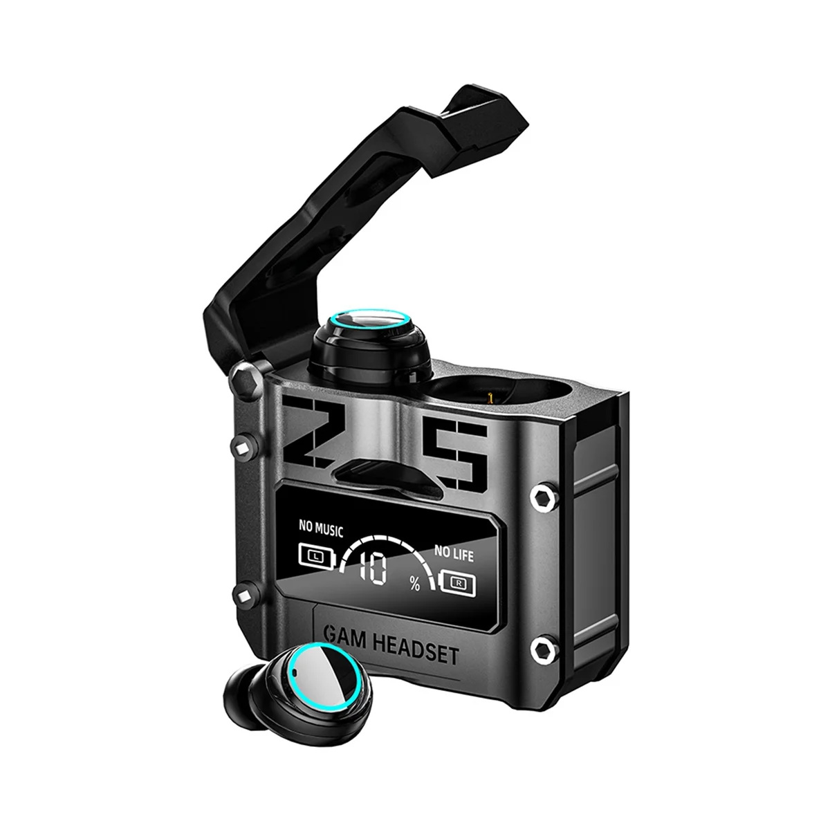 Tws-наушники M25 игровые с поддержкой Bluetooth 5,2 и сенсорным цифровым дисплеем 
Tws-наушники M25 игровые с поддержкой Bluetooth 5,2 и сенсорным цифровым дисплеем