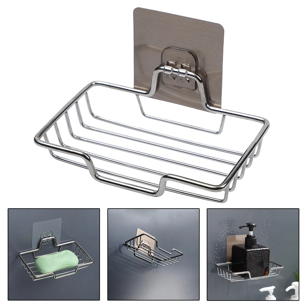 Stainless Steel Soap Box Soap Rack Soap Storage Rack Punch Free Suction Cup Wall-Mounted Bathroom Drain Tracel
Stainless Steel Soap Box Soap Rack Soap Storage Rack Punch Free Suction Cup Wall-Mounted Bathroom Drain Tracel
