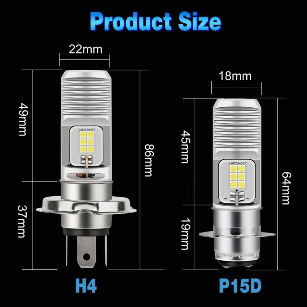 Motorcycle Light Motorcycle LED Headlight Bulb P15D H4 12LED Lamp with White Luminous Color High Quality Light
Motorcycle Light Motorcycle LED Headlight Bulb P15D H4 12LED Lamp with White Luminous Color High Quality Light
