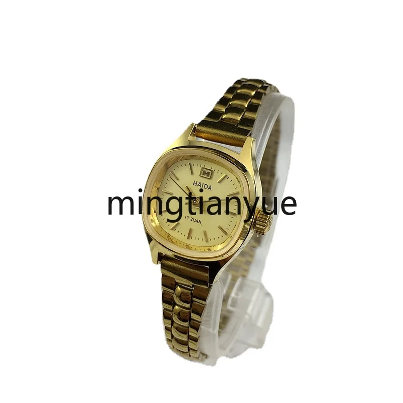 Square Yellow Shell Yellow Surface Manual Manipulator Women's Watch Diameter 24mm
Square Yellow Shell Yellow Surface Manual Manipulator Women's Watch Diameter 24mm
