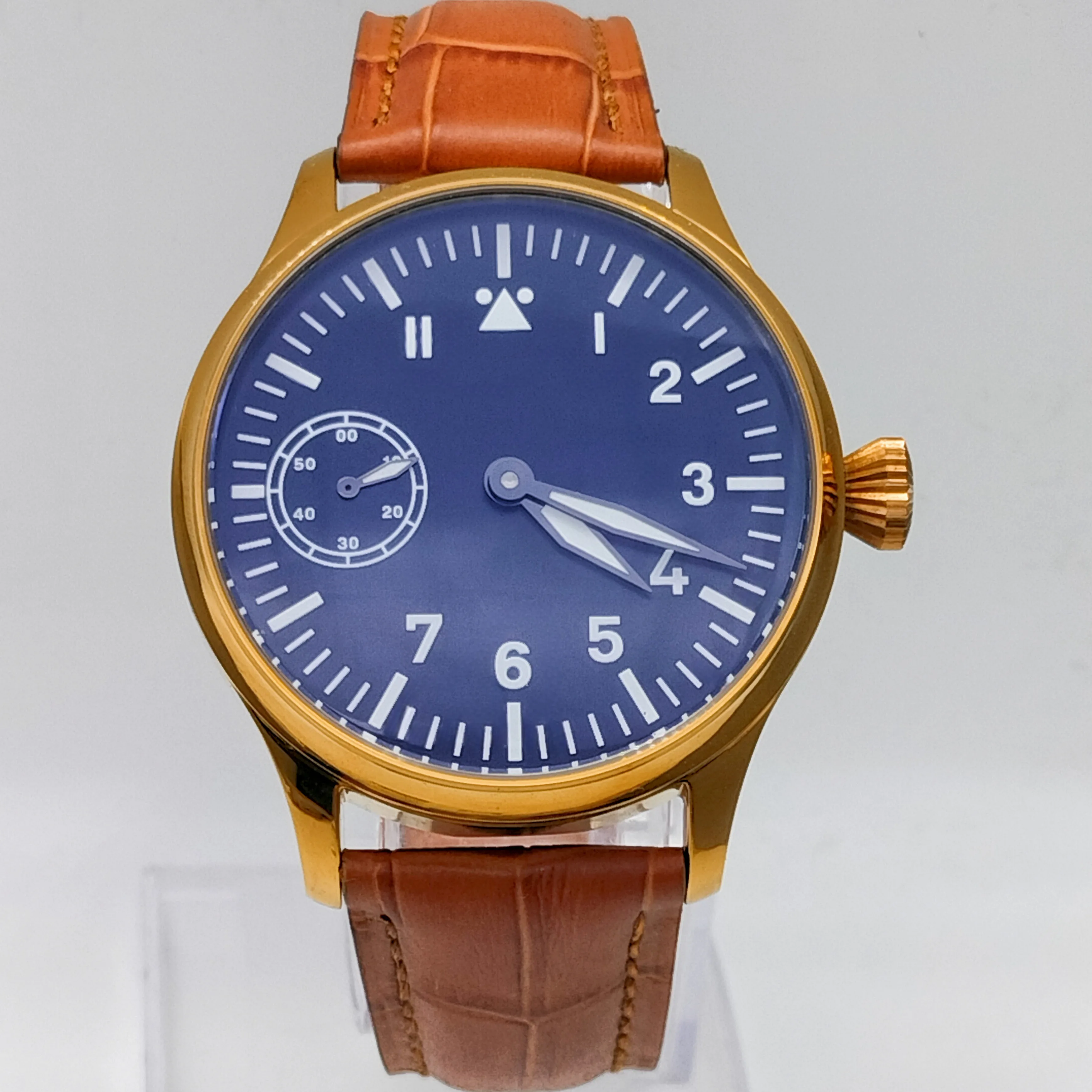 

Men's Watch 44mm Seagull ST36 Manual Winding Mechanical Movement Watch 316L Stainless Steel Case Fashion Luminous