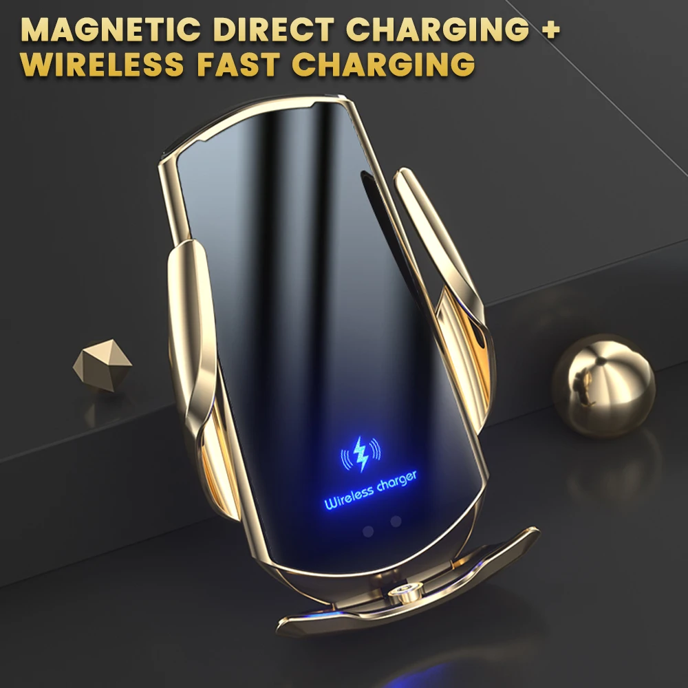 15W Car Wireless Charger Magnetic Automatic Car Mount Phone Holder For iPhone Samsung Xiaomi Infrared Induction QI Fast Charging
15W Car Wireless Charger Magnetic Automatic Car Mount Phone Holder For iPhone Samsung Xiaomi Infrared Induction QI Fast Charging