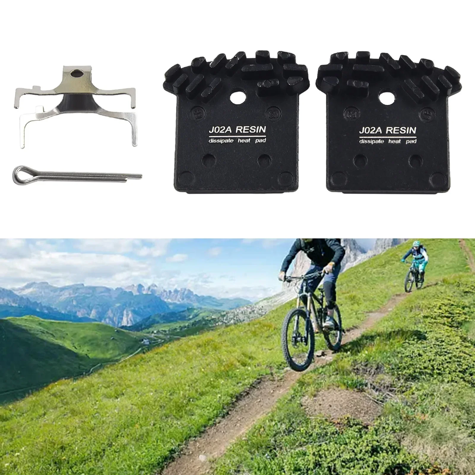 1pair/2pcs MTB J02A Resin Cooling Tech Disc Brake Pads Cycling Organic Hydraulic Disc Brake Pads Mountain Cycling Part
1pair/2pcs MTB J02A Resin Cooling Tech Disc Brake Pads Cycling Organic Hydraulic Disc Brake Pads Mountain Cycling Part