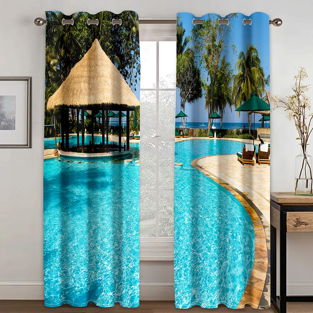 3D Printing Polyester Semi Sunshade Curtain, Cheap Thin Shading, Natural Sea, Beach Scenery, Bedroom, Living Room, Home Hook Dec
3D Printing Polyester Semi Sunshade Curtain, Cheap Thin Shading, Natural Sea, Beach Scenery, Bedroom, Living Room, Home Hook Dec