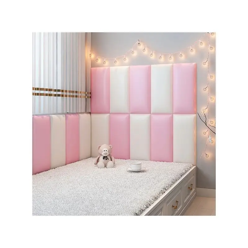 

Solid Bed Headboard Bedroom Furniture Cabecero Cama Room Decor Anti-collision Wall Panels Tete De Lit Self Adhesive Wallpaper