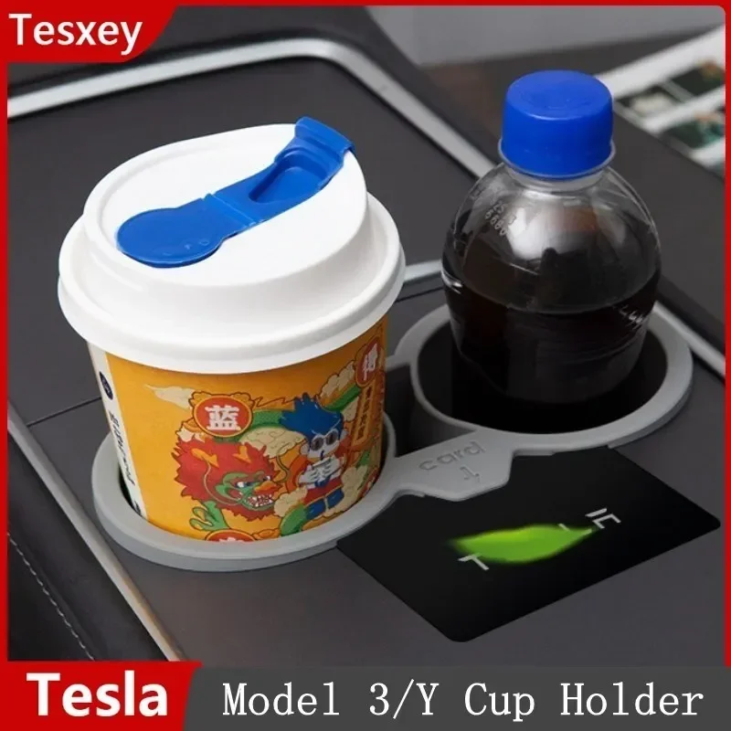 

Water Cup Holder For 2021-2023 Tesla Model 3 Y Silicone Central Control Storage Box ModelY Car Accessories Parts