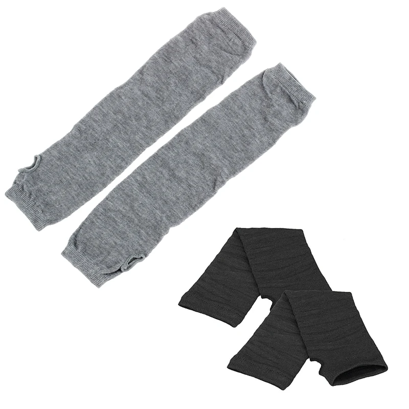 Stretchy Soft Arm Warmer Long Sleeve Fingerless Gloves - Gray With Men Women Unisex Knitted Fingerless Gloves Black
Stretchy Soft Arm Warmer Long Sleeve Fingerless Gloves - Gray With Men Women Unisex Knitted Fingerless Gloves Black
