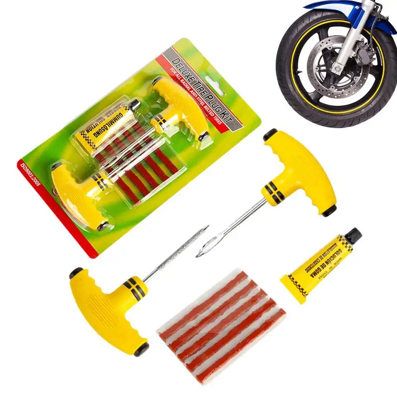 Tire Repair Kit Creative Puncture Repair Set Tire Repair Tools Tubeless Tyre Puncture Studding Plug Patch Set Car Accessories
Tire Repair Kit Creative Puncture Repair Set Tire Repair Tools Tubeless Tyre Puncture Studding Plug Patch Set Car Accessories