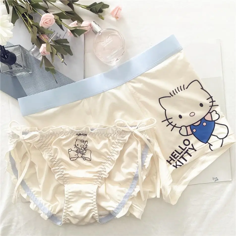 2Pcs Anime Sanrio Couple Panties Hello Kittys Accessories Cute Cartoon Kawaii Sexy Milk Silk Printed Panties Toys for Girls Gift
2Pcs Anime Sanrio Couple Panties Hello Kittys Accessories Cute Cartoon Kawaii Sexy Milk Silk Printed Panties Toys for Girls Gift