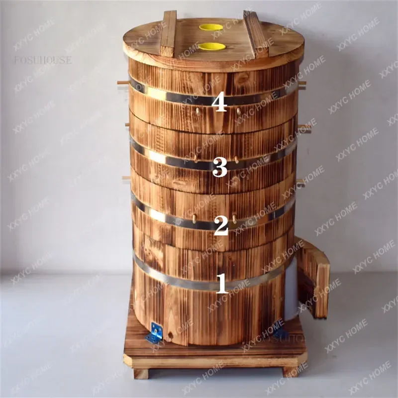 Wooden Bee Hive House Thickened Chinese Fir Barrel Beehive Beekeeping Tool Drum Bee Box Beekeeping Equipment Beekeeping Supplies 
Wooden Bee Hive House Thickened Chinese Fir Barrel Beehive Beekeeping Tool Drum Bee Box Beekeeping Equipment Beekeeping Supplies
