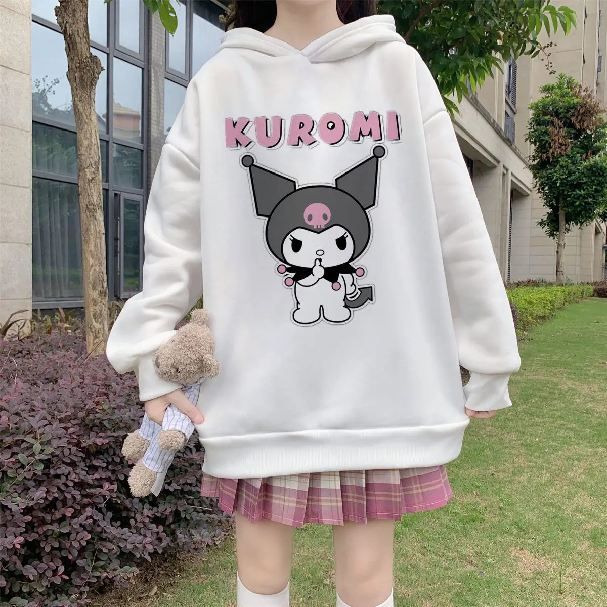 Sanrio Kawaii Kuromi печать с капюшоном мягкий свитер осень зима новый японский свободный ретро подходящий для студентов мультфильм длинный рукав
Sanrio Kawaii Kuromi печать с капюшоном мягкий свитер осень зима новый японский свободный ретро подходящий для студентов мультфильм длинный рукав