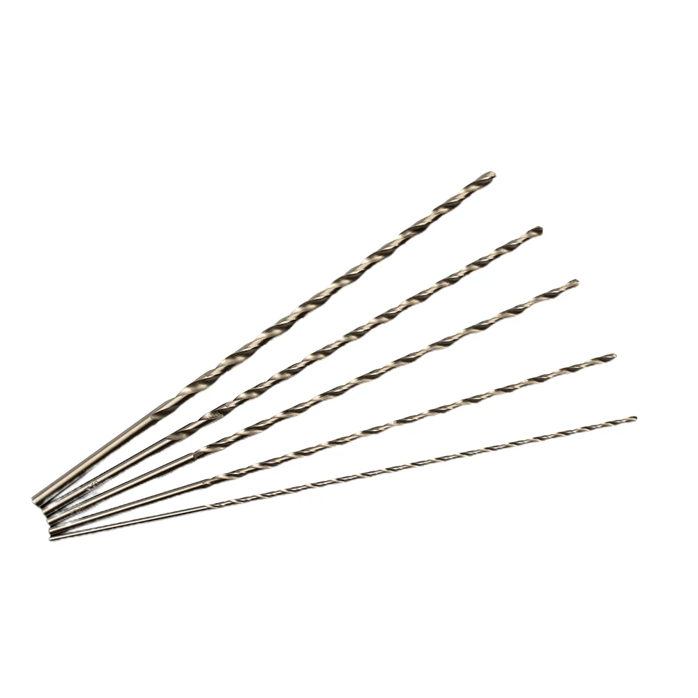 

5pcs 2/3/3.5/4/5mm HSS 200mm Extra Long HSS Drill Bits Set Tool Metal Drilling With High Wear Resistance And Long Service Life