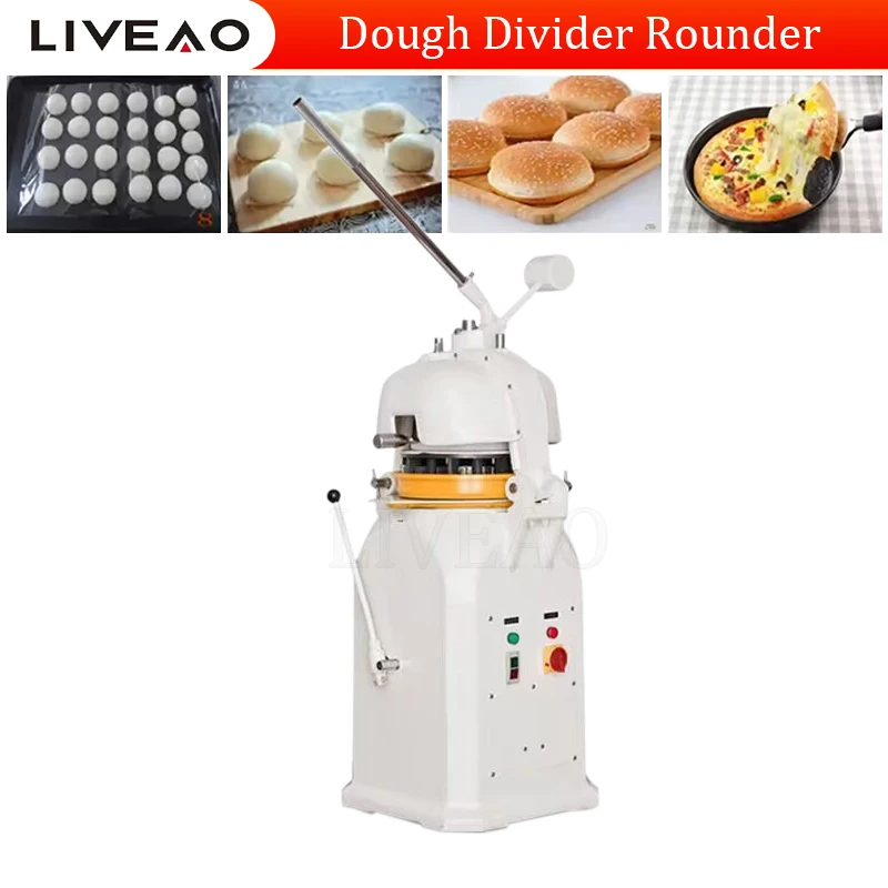 

Bakery Round Bread Bun Pizza Dough Divider Rounder Automatic Dough Rounder And Divider Cutter Ball Rounding Making Machine Maker
