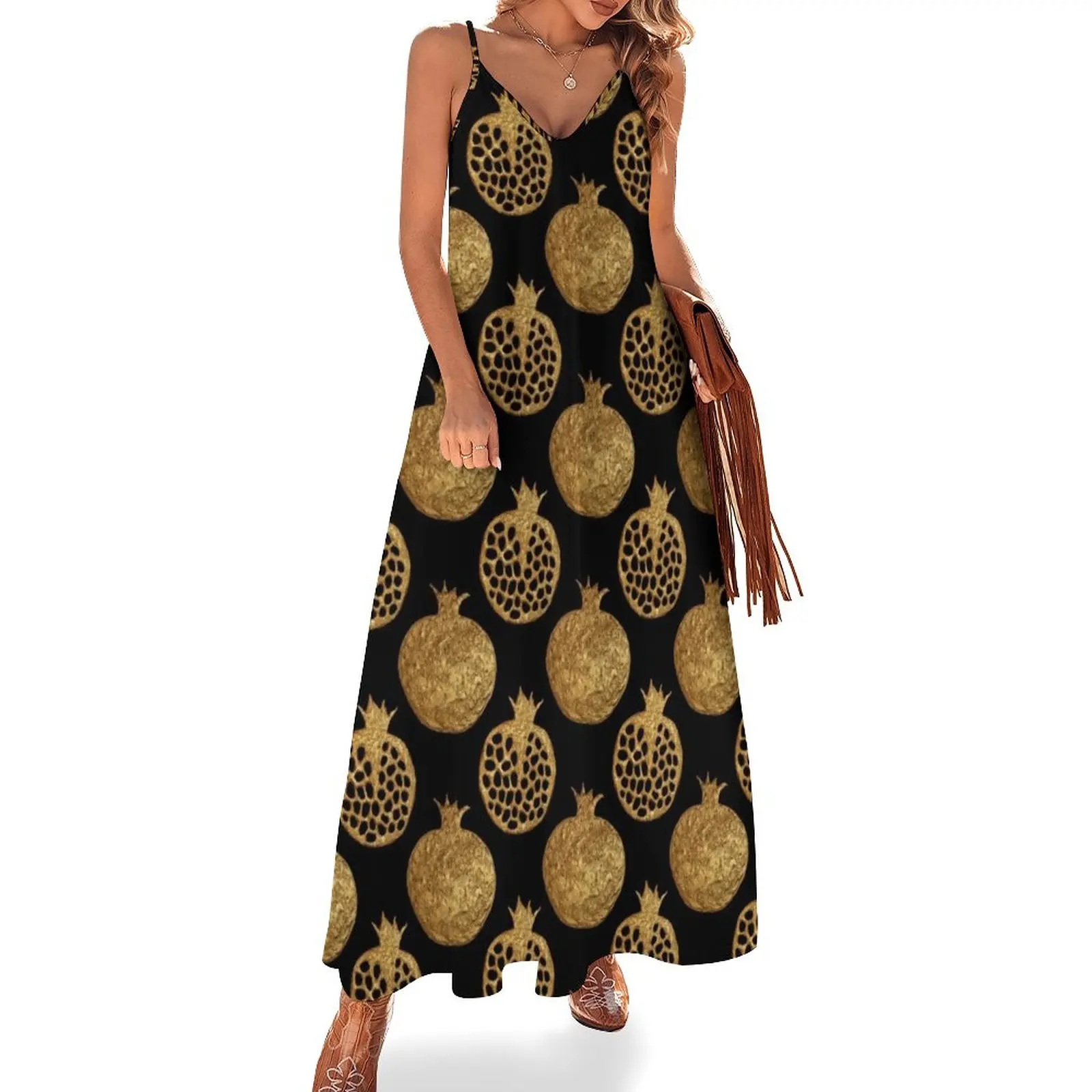 Gold pomegranates Sleeveless Dress dresses summer dress korean style birthday dresses for women
Gold pomegranates Sleeveless Dress dresses summer dress korean style birthday dresses for women